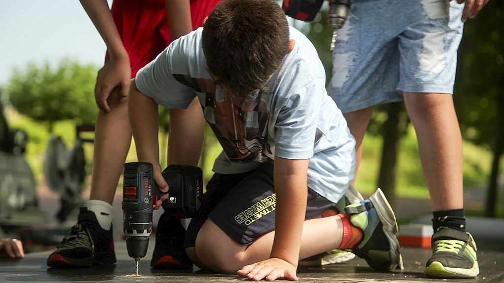 Ferienprogramm auf Prosper III. Foto: Marco Polk/EGLV