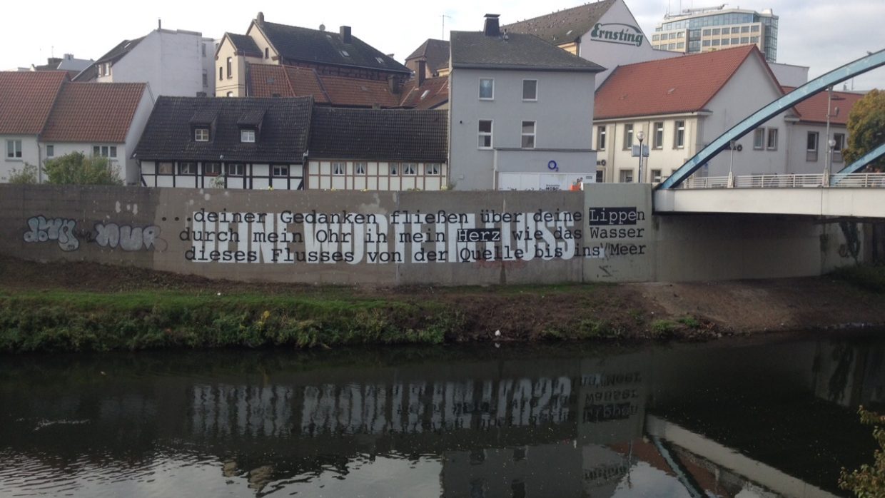 Projekt: Deine Worte im Fluss. Foto: Helge Jahn/EGLV