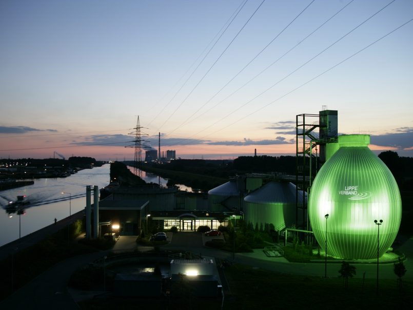 Klärschlammbehandlung an der Radbodstraße in Hamm. Foto: Klaus Baumers/EGLV