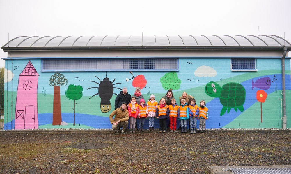 Dorstfeld: Zusammen mit der Kreativgruppe “Die Urbanisten” und dem katholischen Familienzentrum Bartoldus haben wir das betriebliche Hochbauteil an der Huckarder Straße gestaltet. Foto: Die Urbanisten/EGLV